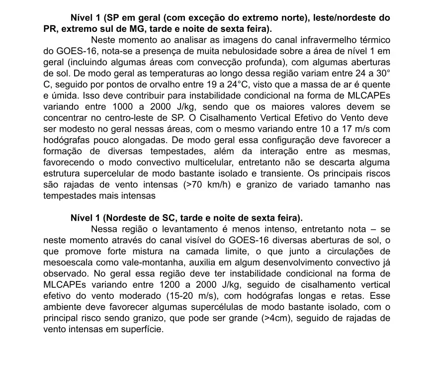 Imagem 3 do boletim da PREVOTS do dia 20/12/2024.